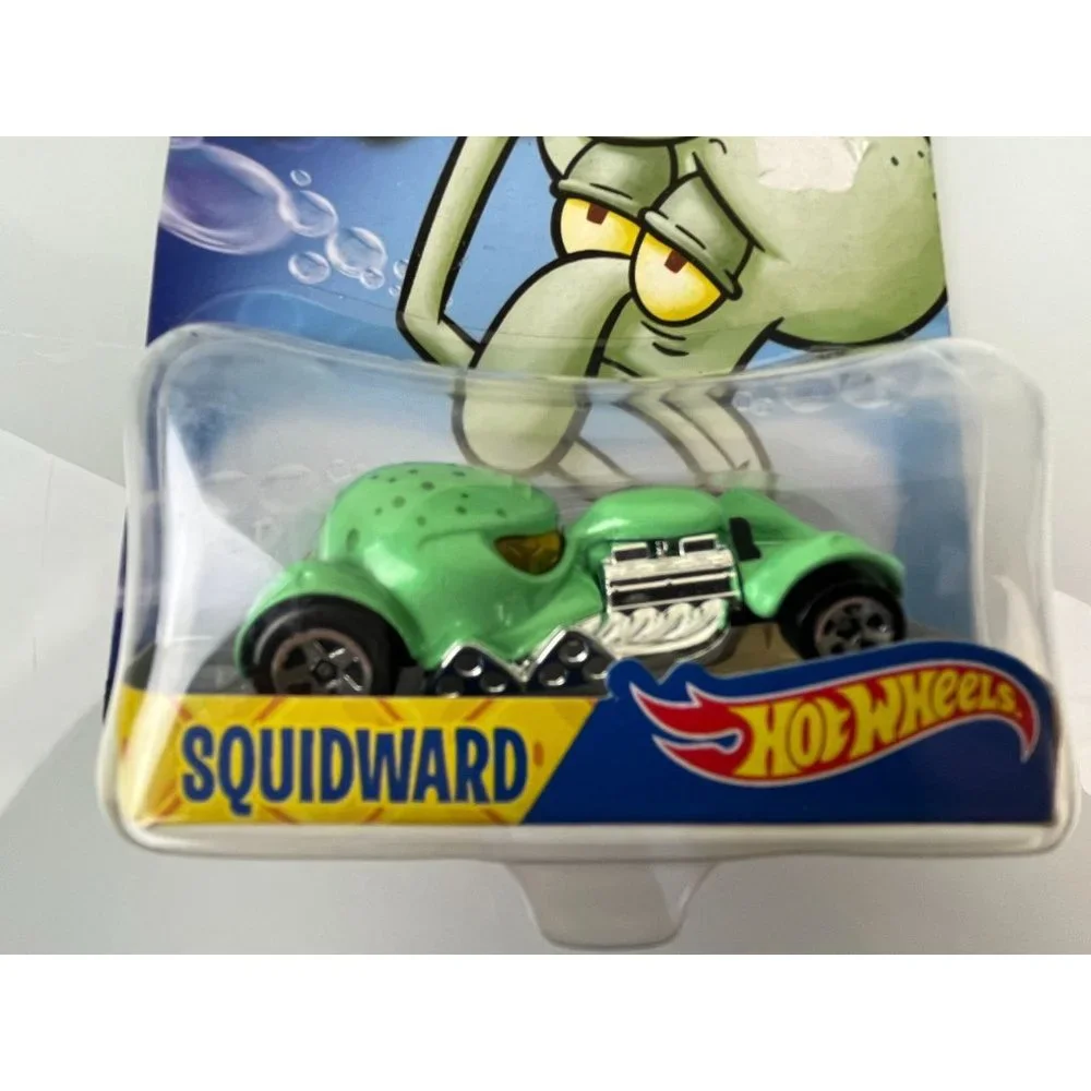 Set of 4, Spongebob Squarepants Hot Wheels Nickelodeon Cars, Patrick, Squidward,